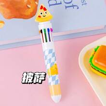 Capy-Bara- Cartoon 10-Colored Round Tip Pens For Creative Note-Taking, Pressurized Design, Multifunctional For Elementary Students - Random Colors and Styles - View 8