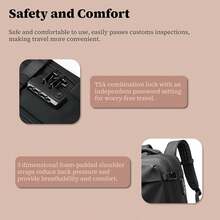 Mochila de viaje con vacio, 19 inch Space Bag Mochila, Vacuum Backpack Travel, con Bomba de Vacío, Mochila con Bolsa de Aire Antirrobo para Viajes - 1 - Ver 2