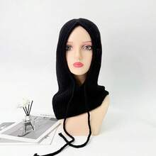 1件拉法帽，时尚保暖针织围巾脖套，男女通用，秋冬季保暖头套 - 彩色 - 查看 8