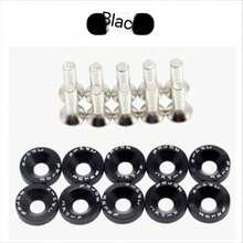 高品质 M6 阳极氧化铝垫圈和螺栓套件 - 适用于汽车和摩托车，多种颜色的装饰螺丝和垫圈