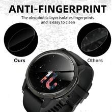 4 件 Garmin Venu/Venu2/2S 高清屏幕保护膜，9H 钢化玻璃防刮保护，灵敏触摸，易于安装，无气泡 - 彩色 - 查看 6