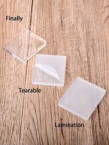 3pcs Acrylic Stamp Set With Comfortable Handles - Transparent, Grid Pattern, Precise & Easy To Use - Ideal For Scrapbooking And Crafting, 6 Size Options - Clear - View 7