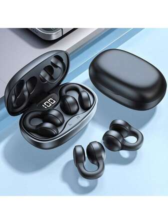 [Neueste kabellose Kopfhörer] Kabelloser Kopfhörer Modell 2025 | Aufhängende Ohrhörer mit Luftleitung BT, Geräuschunterdrückung, Sportanrufe, lange Akkulaufzeit