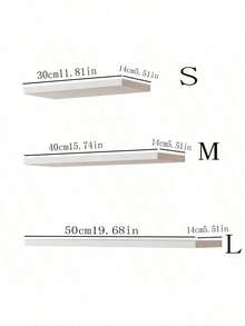 1 kệ treo tường một tầng không cần khoan để đựng sách, cây cảnh, đồ trang trí, giá để đồ treo tường phòng ký túc xá - trắng - Xem 9