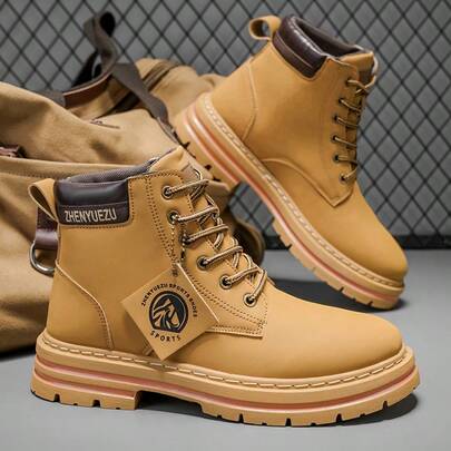 男士字母印花休闲户外登山鞋