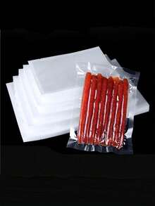 50pcs Transparent Vacuum Bags, Matte Finish Sealed Bags, Plastic Packaging Bags, Vacuum Compression Fresh Keeping Bags - Multicolor - View 2