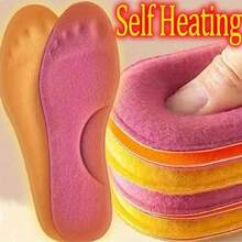 2 Pairs Of Winter Self-Heating Insoles, Thickened Non-Slip Memory Sponge Insoles, Warm Sports Insoles For Men And Women Thermal, Christmas Gifts, Winter Gloves - Multicolor - View 3