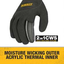 nuevoDewalt DPG737M - Guantes de agarre con aislamiento térmico 2 en 1, tamaño mediano - Grande (paquete de 1) - Ver 3