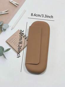 1 Piece Magnetic Silicone Cosmetic Bag, Storage Bag, Large Capacity Beauty Bag, Glasses Case, Makeup Brush Storage Bag, Blush And Eyeshadow Brush Tube, Splash-Proof, Moisture-Proof, Mold-Proof, Dust-Proof, Portable Travel Beauty Tool Bag, Suitable For Home, Commuting, And Traveling.,Christmas Gifts,Pouch,Travel,Gifts For Women,Women's Necessaire,Travel Essential,Pouch,Clutch / Small Handbag,Necessaire,Makeup Organizer,Makeup Organize,Pouch,Brush Holder,Mini Pouch,Large Capacity Pouch