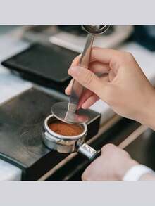 2-In-1 Stainless Steel Coffee Scoop, Upright Measuring Spoon, Espresso Coffee Tamper With Powder Compactor, For Scooping And Compacting Coffee Grounds, Suitable For Coffee Bean Tamping And Coffee Grinding Tamping. - Multicolor - View 3