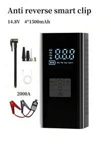 Portable Car Jump Starter With Air Compressor, Jump Starter Battery Pack, 2500A Peak(2.11gal Gas, 1.72gal ) With 150 PSI Tire Inflator, 12V Car Battery Jump Power Pack, Car Jumper Starter Portable, 5 In 1 Function Jump, Battery Charger - Multicolor - View 11