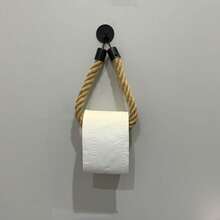 1 Stück 3M Klebehalter im nordischen minimalistischen Stil für Toilettenpapier, Seil Dekoration, geeignet für europäischen und japanischen Badezimmerstil