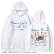 1PCSThe Summer I Turned Pretty Sweatshirt Conrad Belly Jeremiah Harajuku Men's Hoodie TopCasual Hoodie Multiple Occasions Comfortable Cotton Long Sleeve Autumn Women's Clothingideal Para Amigos Warm Winter Hoodie For Christmas - 白色 - 查看 1