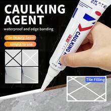 1 peça Agente de Embelezamento de Costura de 1.69oz, Rejunte de Azulejos Cerâmicos, Rejunte de Piso, Pia de Cozinha, Vedante à Prova d'água e Antimofo, Vedante para Vaso Sanitário, Agente Removedor de Mofo