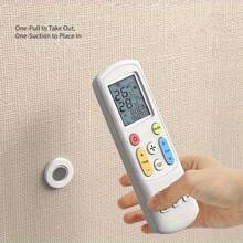 20 Sets Magnetic Holders For Remote Controls, Suitable For TV And Air Conditioning - Adhesive Magnetic Hooks That Require No Drilling For Wall Mounting