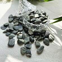 100 جرام من حجر الزيبرا الأخضر الطبيعي الكبير، مناسب لديكور المنزل وحوض السمك والأحواض المائية والنوافير وديكور المكتب وحشو المزهريات وتنسيق النباتات والتجميع والهدايا - أخضر - مشاهدة 7