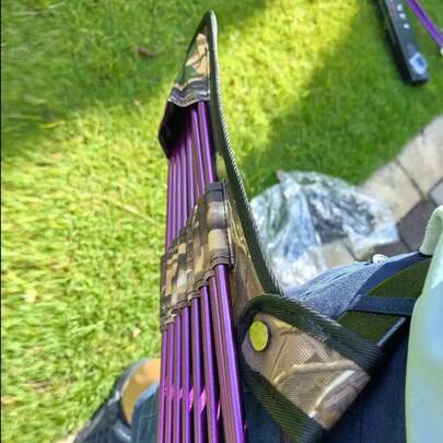 Bolsa portátil para colgar en la cintura para almacenar arco y flechas, que sostiene con precisión 8 flechas. El material ligero reduce la carga del tiro con arco al aire libre. La cintura de la bolsa de flechas es estable y fácil de usar. Equipo práctico para la caza competitiva.