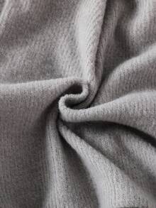 BASUSARRI 2 件套年轻女孩蝴蝶结开衫和百褶裙套装，长袖夹克，纽扣开合，松紧腰裙，舒适百搭的校园风格，可爱淑女造型，秋季 - 灰色 - 查看 8