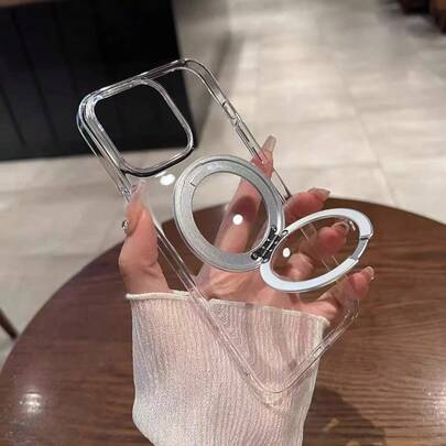 1 个 360° 可旋转金属支架 + 防摔/防摔厚实耐用的透明手机壳，兼容 17/17 Air/17 Pro/17 Pro Max/16 Pro Max/16/16 Pro/16 Plus/15/15 Pro Max/15 Pro/11/12/13/14 Pro Max/11 Pro/11 Pro Max/12 Pro/12 Pro Max/13 Pro/13 Pro Max/14 Pro/14 Pro Max，时尚创意设计