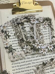 10pcs/Pack Hollow Embossed Vintage Floral Border DIY Scrapbooking Decorative Materials