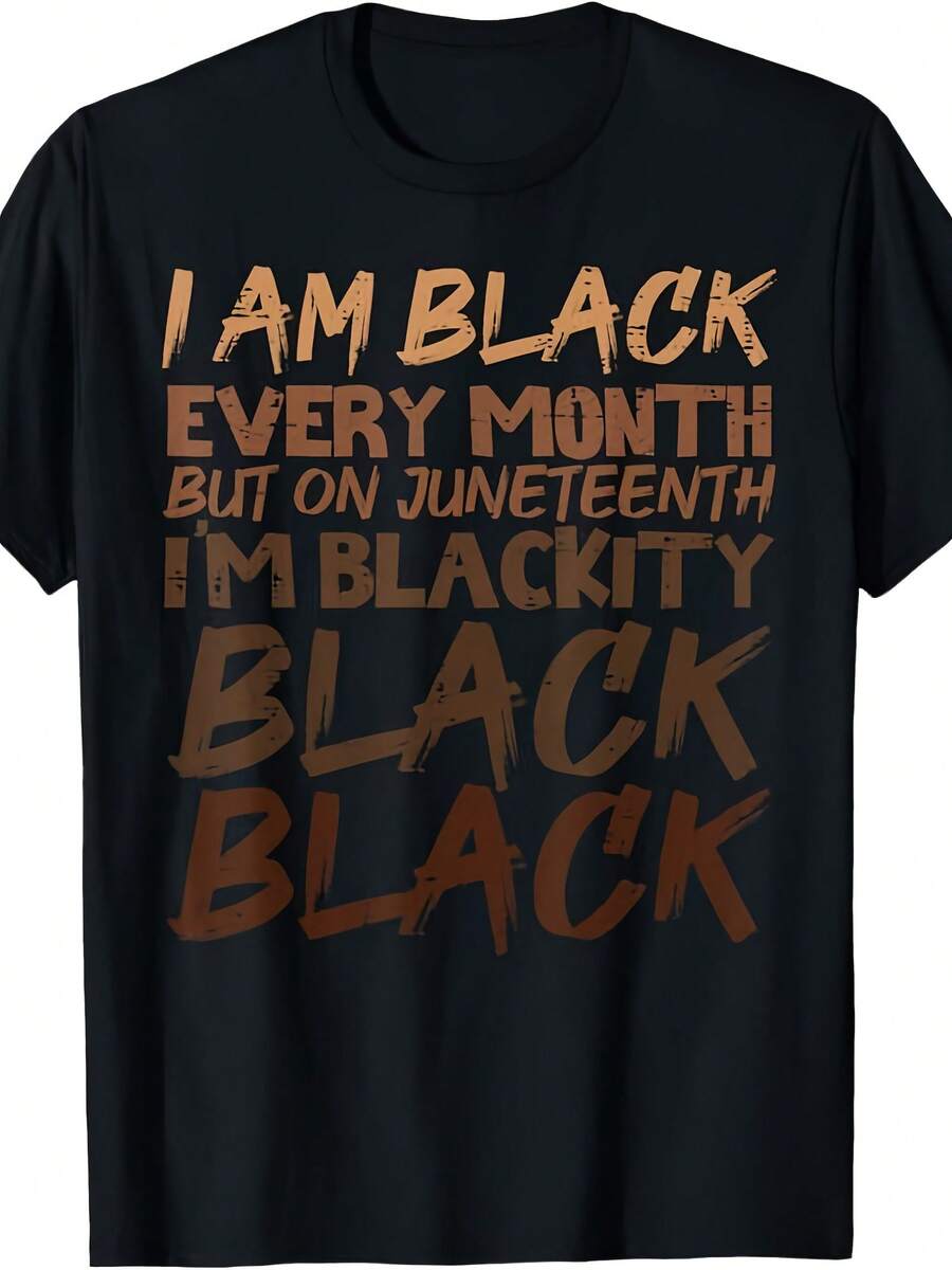 I Am Black Every Month Juneteenth Blackity Men Women Kids T-Shirt - 款式30 - 查看 1