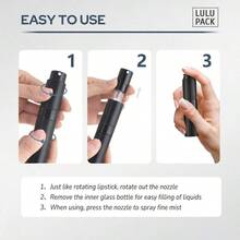 Travel Perfume Bottle Refillable - Cologne Spray Atomizer - Small Travel Size Empty Sprayer Refill Container - Portable Fragrance Decant Dispenser Women Men 10ml 1PCS Gold - Xám - Xem 6