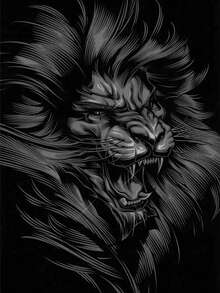 男士 3D 狮子印花连帽卫衣和运动裤套装，男士服装，秋季服装 - 彩色 - 查看 4