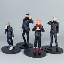 1pc Anime Figurine, Standing Pose Sorcerer Gojo, Yuji, Megumi, Toge, Nobara, Mai Zenin Model Ornament, 2D Character Doll Decor, Home Decoration, Car Accessories, Computer Accessories, Birthday Gift, Couple Gift, Commemorative, Theme Event, Holiday Decoration, Christmas, Halloween Gift