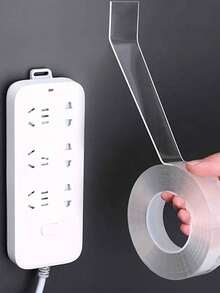 Cinta adhesiva acrílica transparente de alta viscosidad y doble cara - Resistente al agua, al calor, antideslizante y con fuerte adhesión, adecuada para uso en cocinas, baños, oficinas y automóviles - Eliminación sin rastros ni residuos, embellecimiento de la cocina