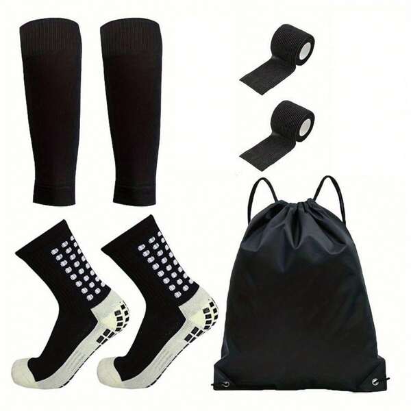 Professional Football Socks, Adult Mid-Calf Training Sports Socks, With Grip Anti-Slip Breathable Thick