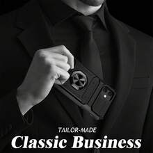 Metal Frame Phone Case With Hidden Card Holder, Compatible With IPhone 17, 16, 15, 14, 13 Pro Max,  S25, S24, 23, S22, And A Series Models. Stylish, Elegant, And Beautiful. - 紅色 - 查看 10