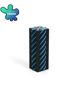 1pc Rotating Fidget Toy] 1pc Silicone Pop Fidget Toy - 3D Printed Rotating Push Ornament - Multicolor - View 9