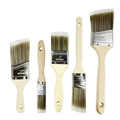 DIY 5-Piece Beveled Internal Corner Paint Brush Set Specialized For Wall Gap & Dead Corners, Easily Handles Internal Corner Painting With No Paint Accumulation – Even Beginners Can Operate Effortlessly