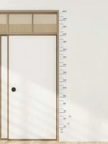 1pc Minimalist Kids Height Growth Measurement Wall Sticker, 50-150cm, Suitable For Home, Room, School Baby Shower Family Decorations Gifts