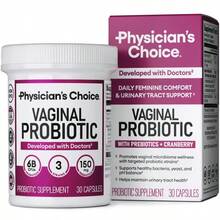 Physician's Choice Vaginal Probiotic - Odor Control, PH Balance & Daily Feminine Health Support With Cranberry And Prebiotics For Women, Free Shipping, Daily Health Care - No flavor - 查看 1