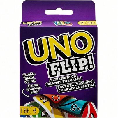 Mattel 美泰UNO卡牌游戏套装：超级马里奥、我的世界、哈利波特、变形金刚官方翻牌卡牌，适合2-10名玩家