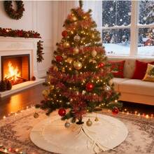 A Christmas Tree Skirt, Knitted Tree Skirt, Christmas Tree Decoration, Christmas Decor, Home Decor Christmas Decorations Room Decor Winter Christmas Decorations Home Christmas Gifts Christmas Decor