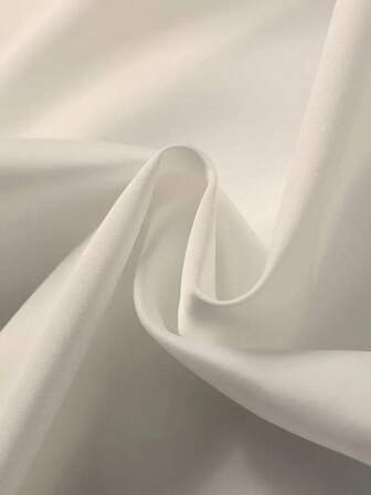 Elegant vit långärmad skjorta i satin för kvinnor, mångsidig pendlarblus med rosettkrage - Enfärgad topp lämplig för alla årstider, maskintvättbar, icke-transparent, mjukt och andningsbart tyg, raffinerad satinstruktur, enfärgad slips för kontor och vardagsbruk