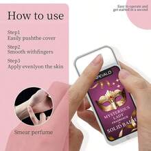 Rose Women's Solid Perfume - Long-Lasting Floral And Woody Notes, Portable Refillable Travel-Friendly Perfume Sticks, Rose Gold Fragrance, Elegant Pink Gift, Personal Fragrance For On-The-Go And Sensitive Skin - 玫瑰香膏 - 查看 3