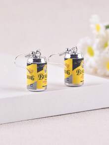 1 Pair Unique 3D Wine Bottle Design Party Earrings For Women - Multicolor - View 10