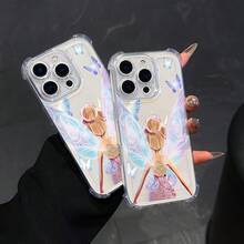 Fairy Tale Forest Princess Elf Pattern Phone Case Compatible With Iphone 16 15 14 13 12 11 Pro Max X XR XSMAX 8 7 Plus, Shockproof Transparent Soft Back Cover. - Clear - View 3