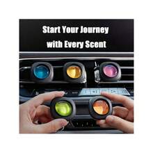 3/6 piezas Clips universales ambientadores, 5 aromas variados que duran 30 días, eliminador de olores ajustable para olores fuertes, revitaliza tu espacio con purificador de aire para dormitorio, baño, armario, cocina, áreas de mascotas