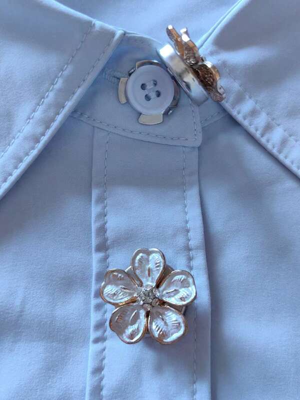 2pcs Button Cover For Shirt Flower Design Cufflinks Covers Flower Sleeve Button Clip On Button For Dress Wedding Tux Decoration Button Clothing Accessories Gifts