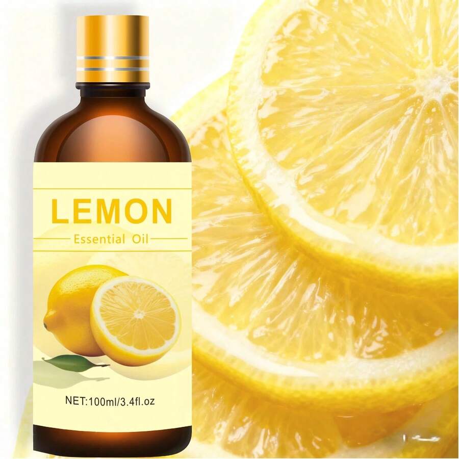 100ml, 30ml, 10ml Lemon Essential Oil, Aromatherapy Oil, Yoga Oil, Suitable For Diffuser, Candle Making, Soap, Car Aromatherapy, Home Fragrance - Home & Living / Home Decor / Home Fragrance Products, Gift For Best Friends, Gift For Her - Lemon Essential Oil - View 1