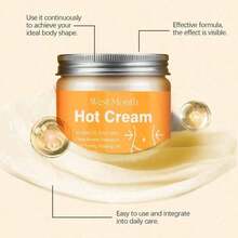 100g/3.53oz Intensive Firming Hot Cream - Moisturizes And Enhances The Elasticity Of Arms, Thighs, And Abdomen, Deeply Hydrating With Glycerin And Ginger, Suitable For All Skin Types - 黃色 - 查看 7