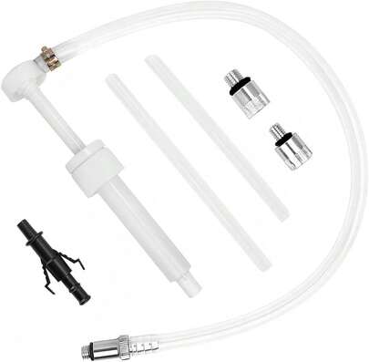 Ferianl Transmission Fluid Pump Kit, Fluid Transfer Pumps, Auto Brake Fluids Change Oil Push-Pump Kits, Car Lower Unit Gear Oil Pumps, With 3\/8 Inch Swivel, 8mm 10mm Adapters, 8cc Per Pumps Stroke