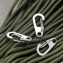 20pcs Lightweight Alloy Spring Clips - Outdoor Keychain With Rings, For Camping, Hiking, Keys, Tools, Outdoor Gear - Durable Metal Construction - Suitable For Backpacks, Belts, Camping Accessories, Hiking Essentials, Compact Design, Sturdy Structure, Tool Clips, Carabiners, Outdoor Keychains, Clips - Black - View 4