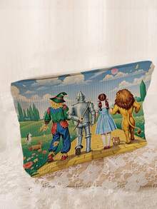 Bolsa de cosméticos - Bolsa de maquillaje de gran capacidad con cremallera para viajes, bolsa de almacenamiento plegable con cremallera - Bolsa de maquillaje portátil - Estuche para lápices de estudiante - Bolsa de maquillaje - Bolsa de aseo de viaje - Tela, bolsa de maquillaje portátil para uso diario, adecuada para hombres y mujeres, bolsa multiusos para aperitivos - Regalo perfecto para amigos Bolsa de maquillaje, neceser, bolsa de viaje, artículos esenciales para cruceros, artículos esenciales para vacaciones para hombres y mujeres