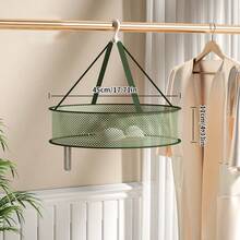 家用多层可折叠边缘晾晒篮，扁平内衣晾晒网，袜子晾晒篮，1个 - 彩色 - 查看 11