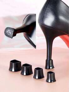 8pcs U-Shaped High Heel Protectors, Anti-Slip, Noise Reduction Heel Covers, Shoes Accessories Ideas - Trong sáng - Xem 1